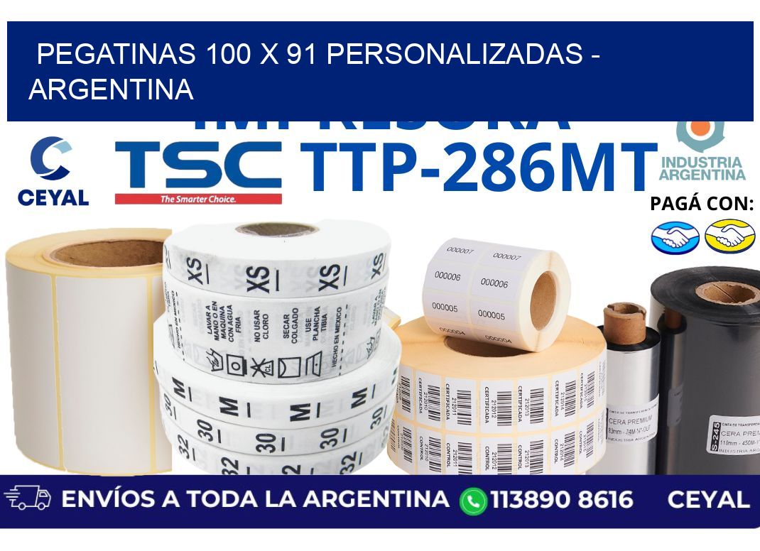 pegatinas 100 x 91 personalizadas - Argentina