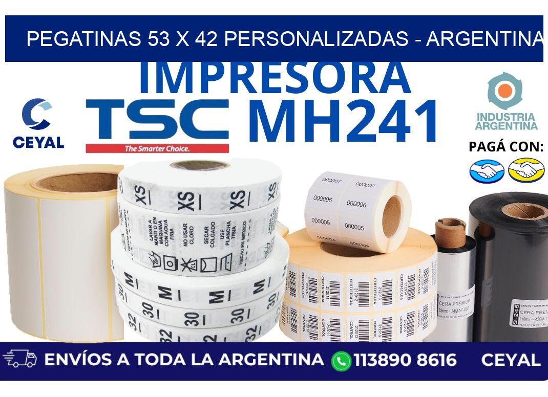 pegatinas 53 x 42 personalizadas – Argentina