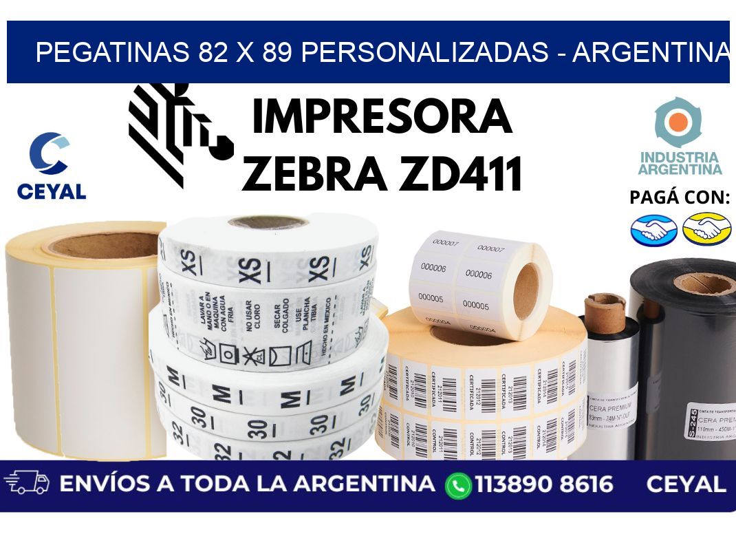 pegatinas 82 x 89 personalizadas - Argentina