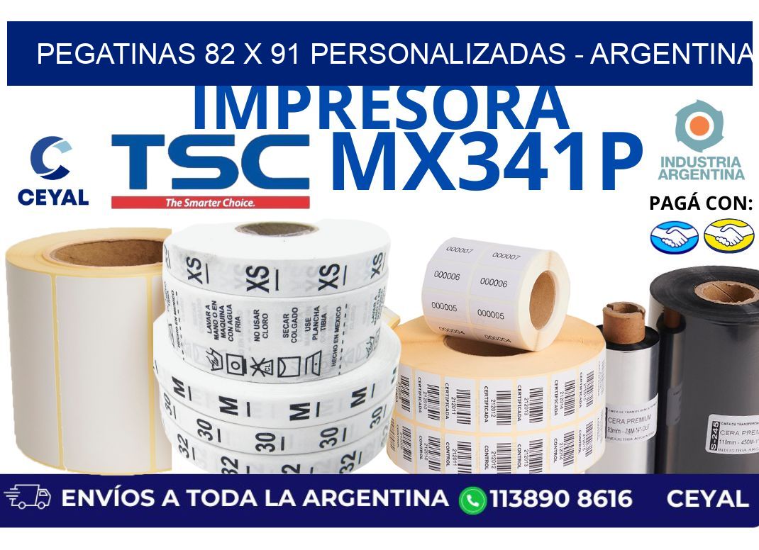 pegatinas 82 x 91 personalizadas - Argentina