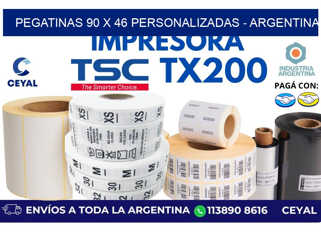 pegatinas 90 x 46 personalizadas - Argentina