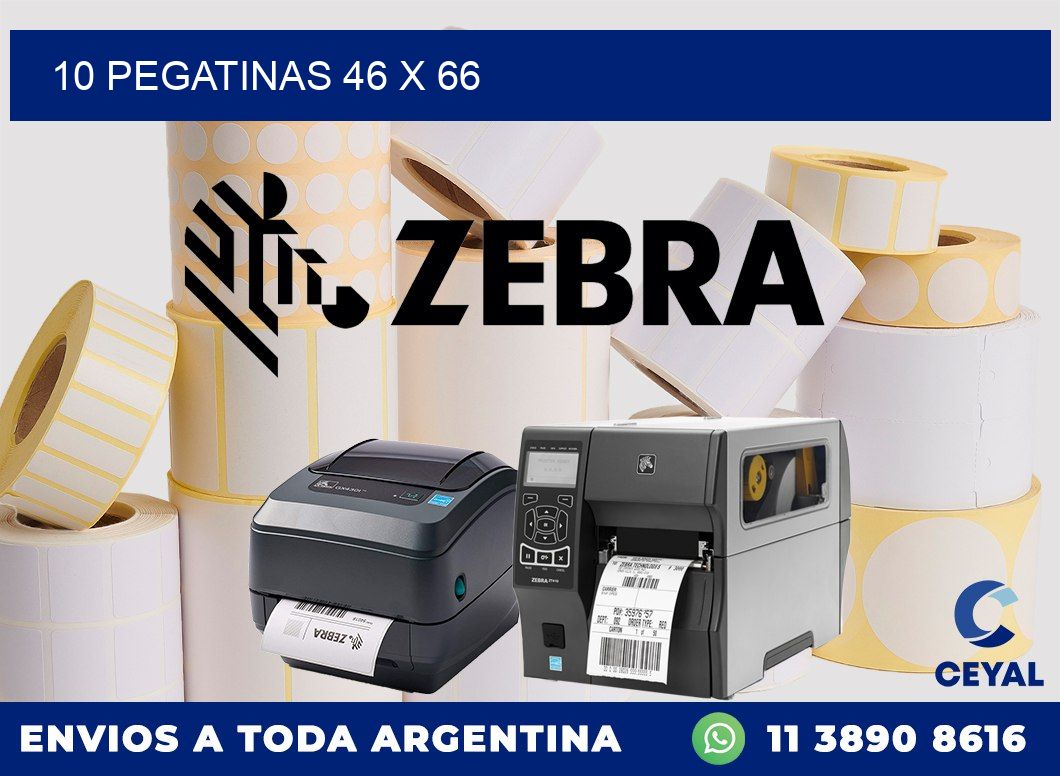 10 PEGATINAS 46 x 66