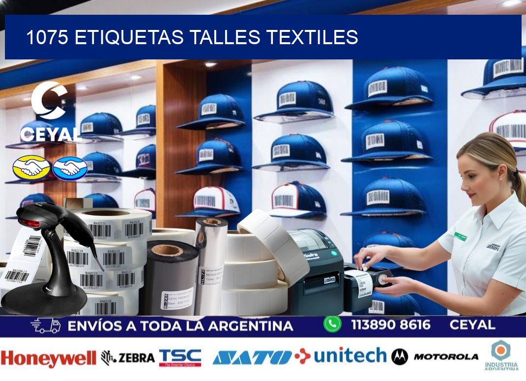 1075 ETIQUETAS TALLES TEXTILES