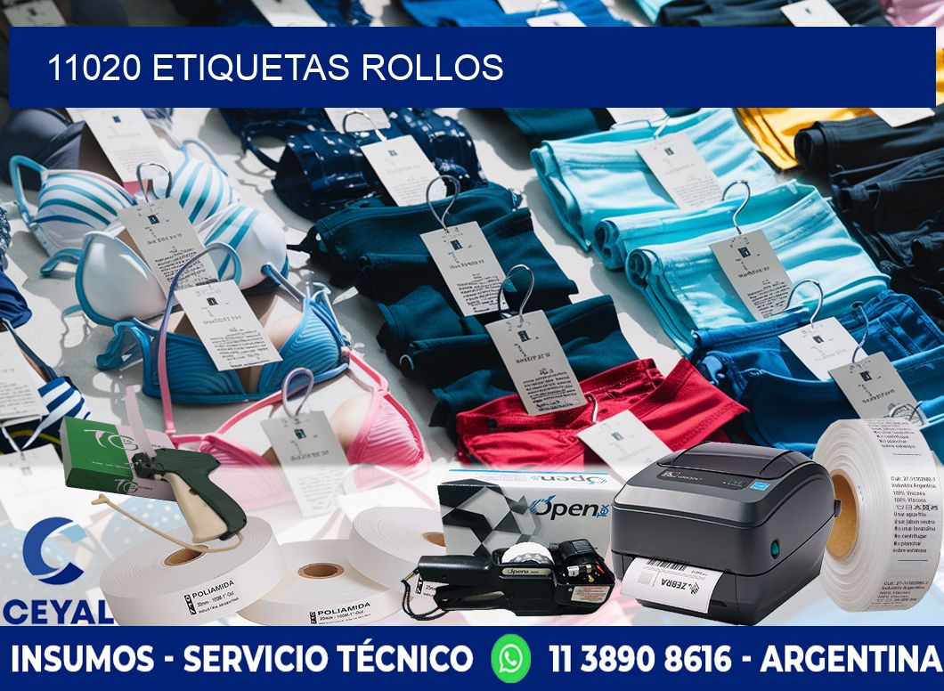 11020 etiquetas rollos