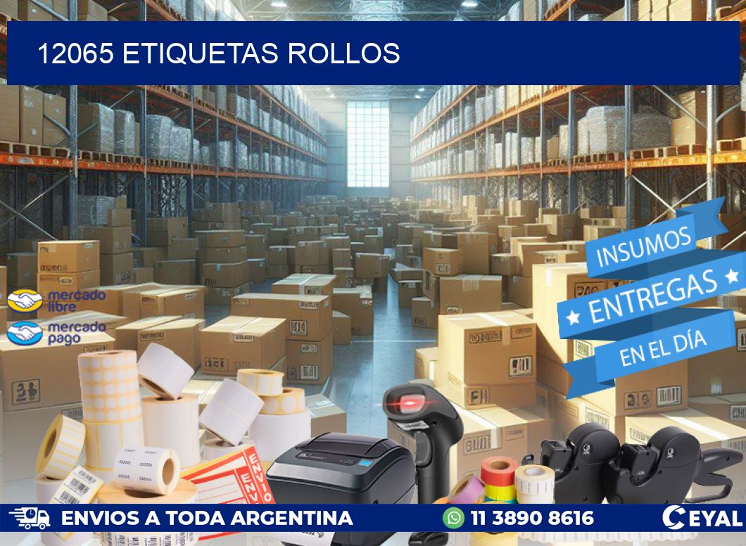 12065 etiquetas rollos