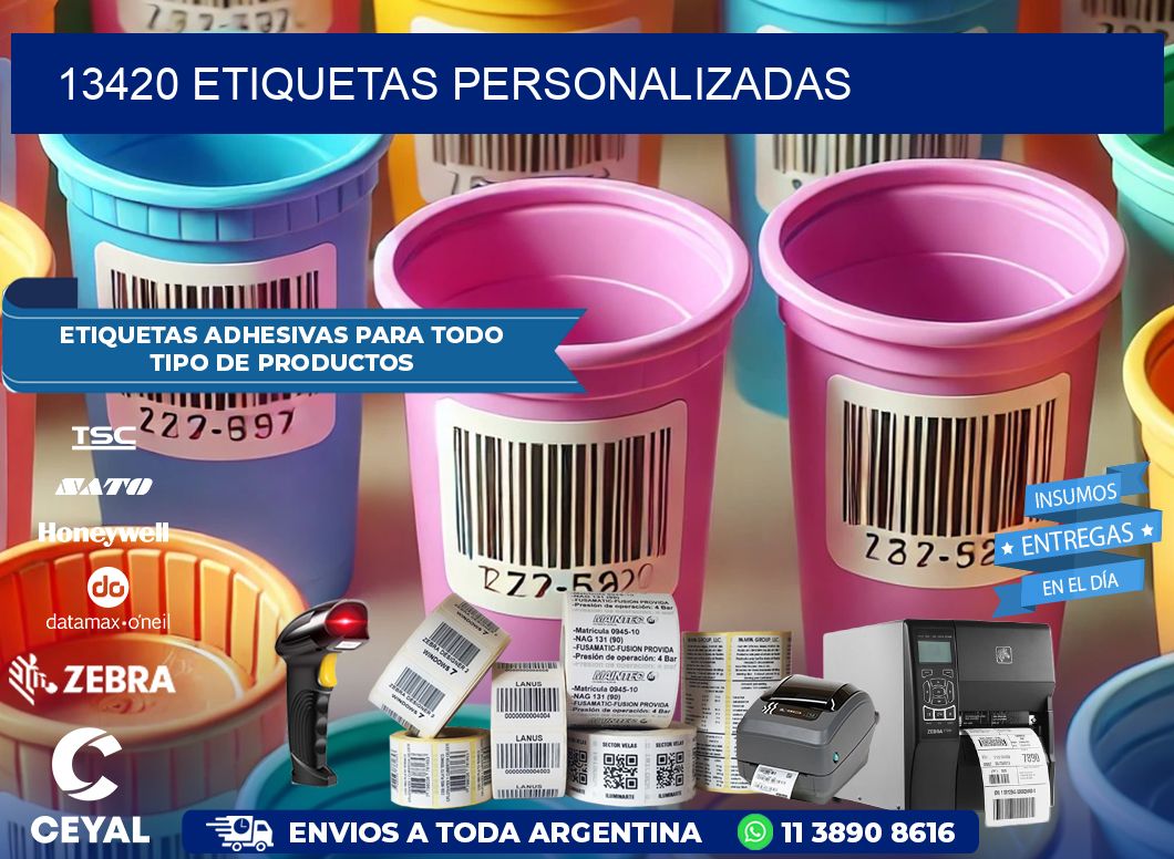 13420 Etiquetas personalizadas