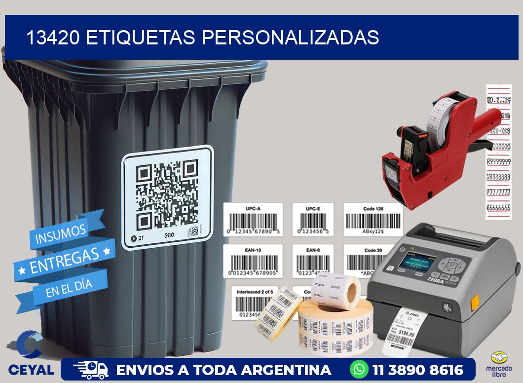 13420 Etiquetas personalizadas
