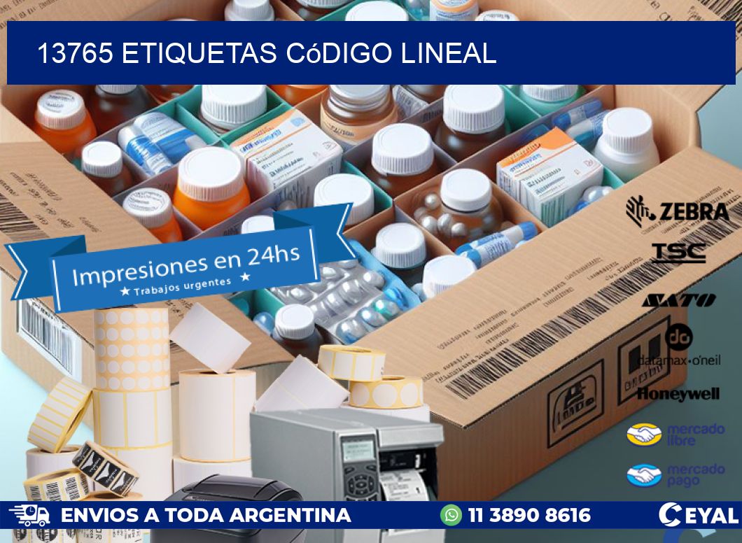 13765 Etiquetas código lineal