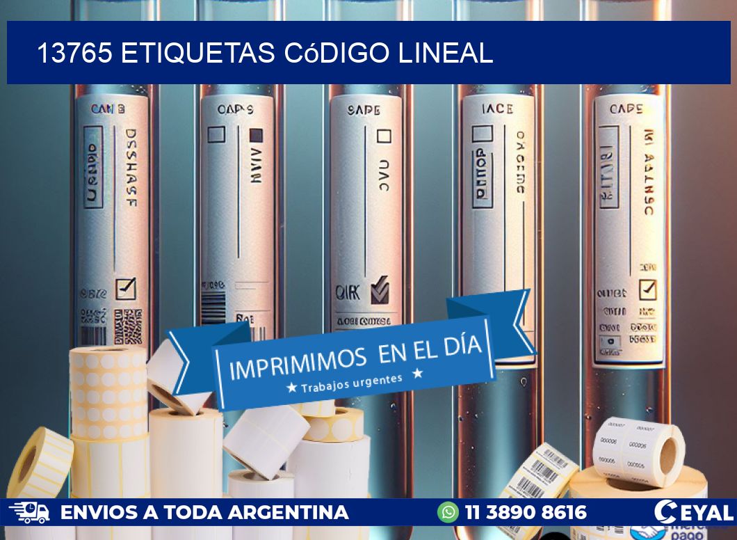 13765 Etiquetas código lineal
