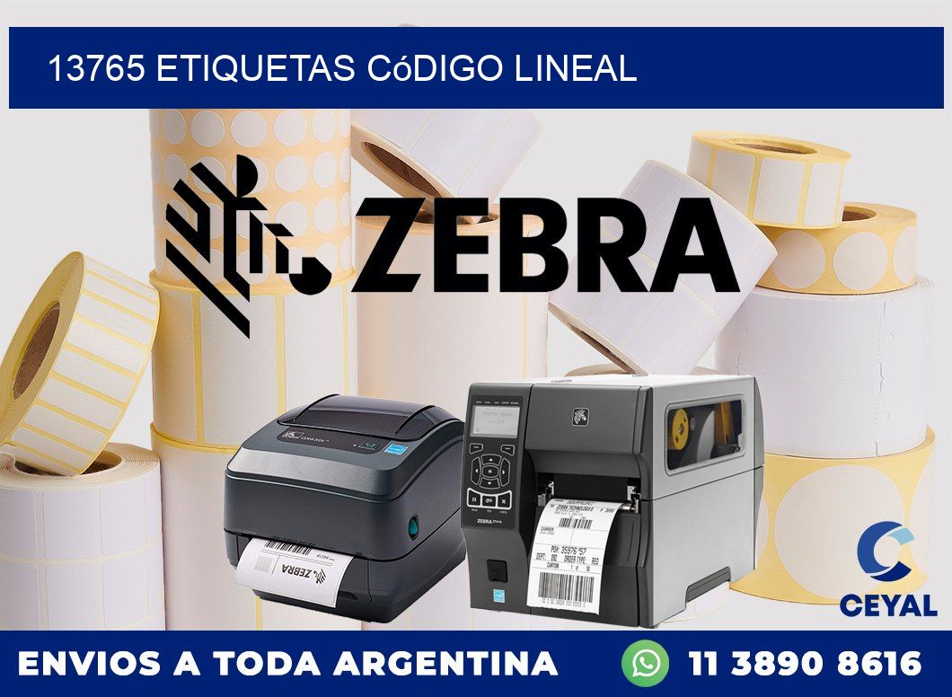 13765 Etiquetas código lineal