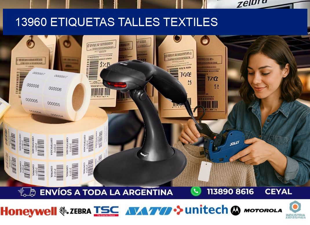 13960 ETIQUETAS TALLES TEXTILES