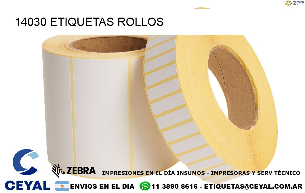 14030 etiquetas rollos