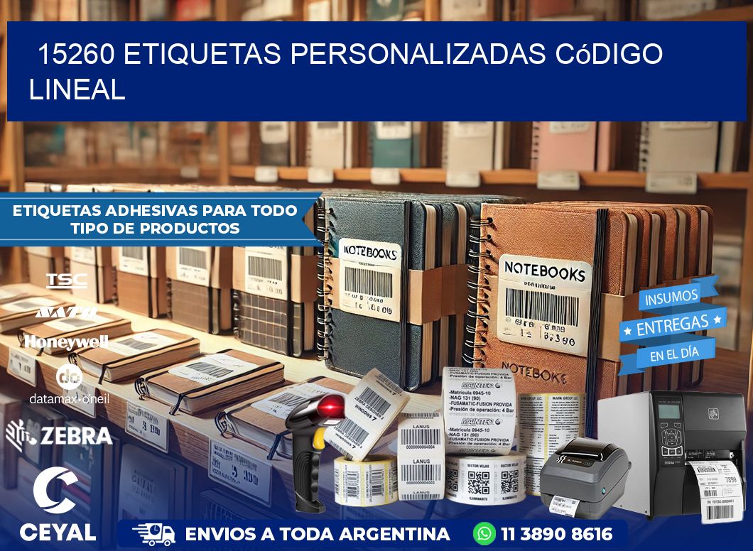 15260 Etiquetas personalizadas código lineal