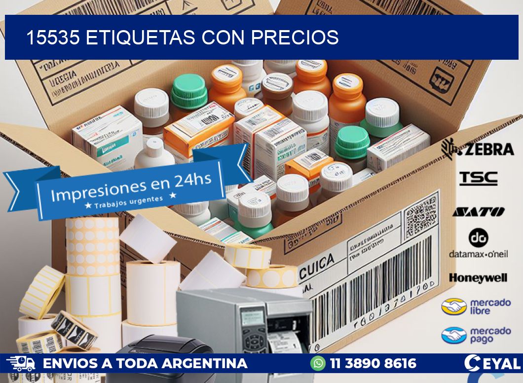 15535 etiquetas con precios