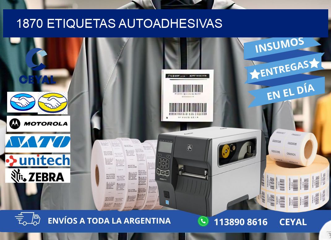 1870 etiquetas autoadhesivas
