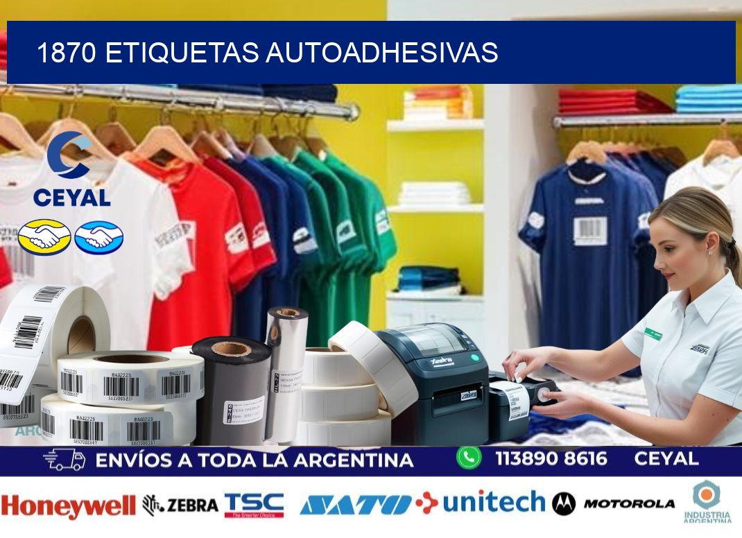 1870 etiquetas autoadhesivas