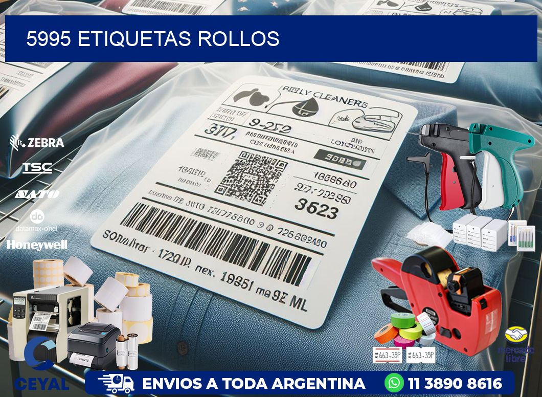 5995 etiquetas rollos