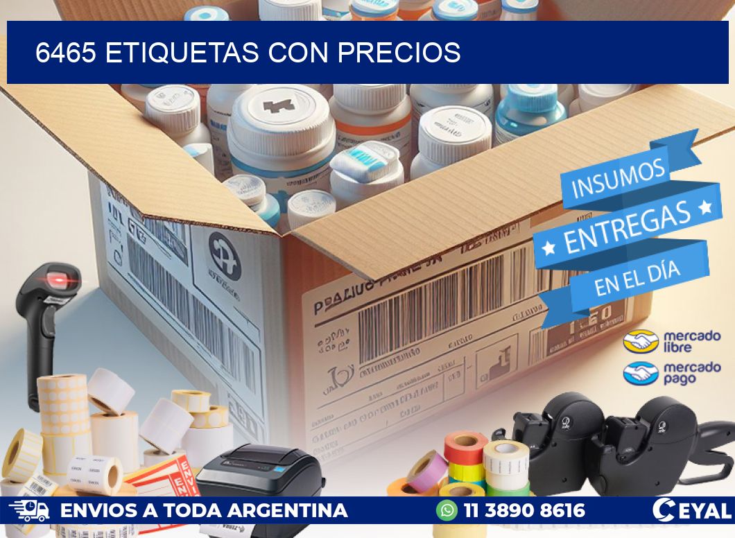 6465 etiquetas con precios