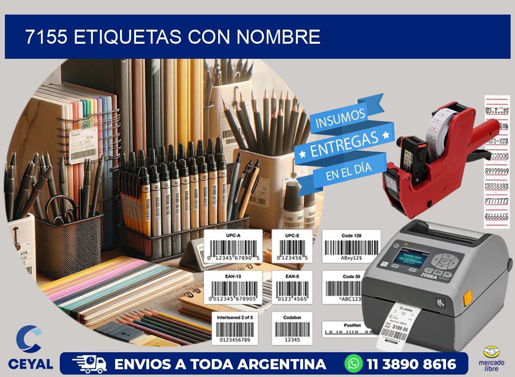 7155 etiquetas con nombre