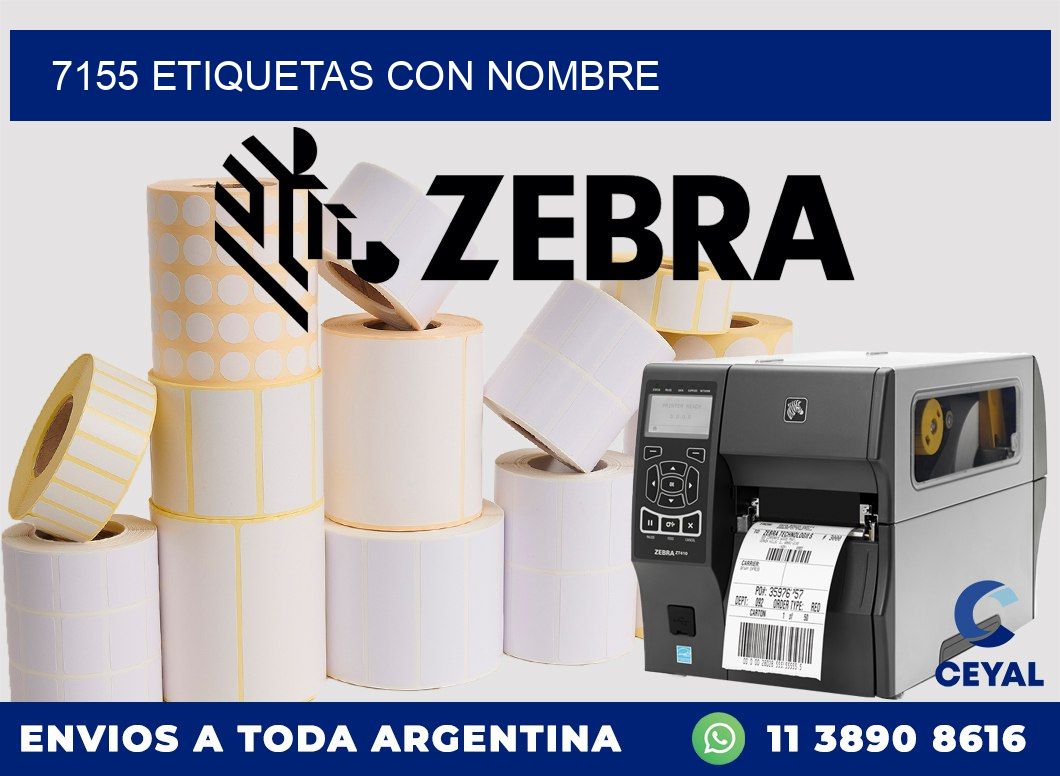 7155 etiquetas con nombre