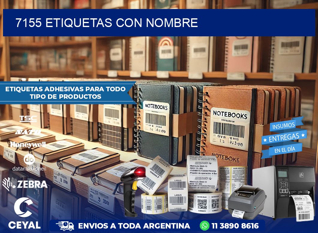 7155 etiquetas con nombre