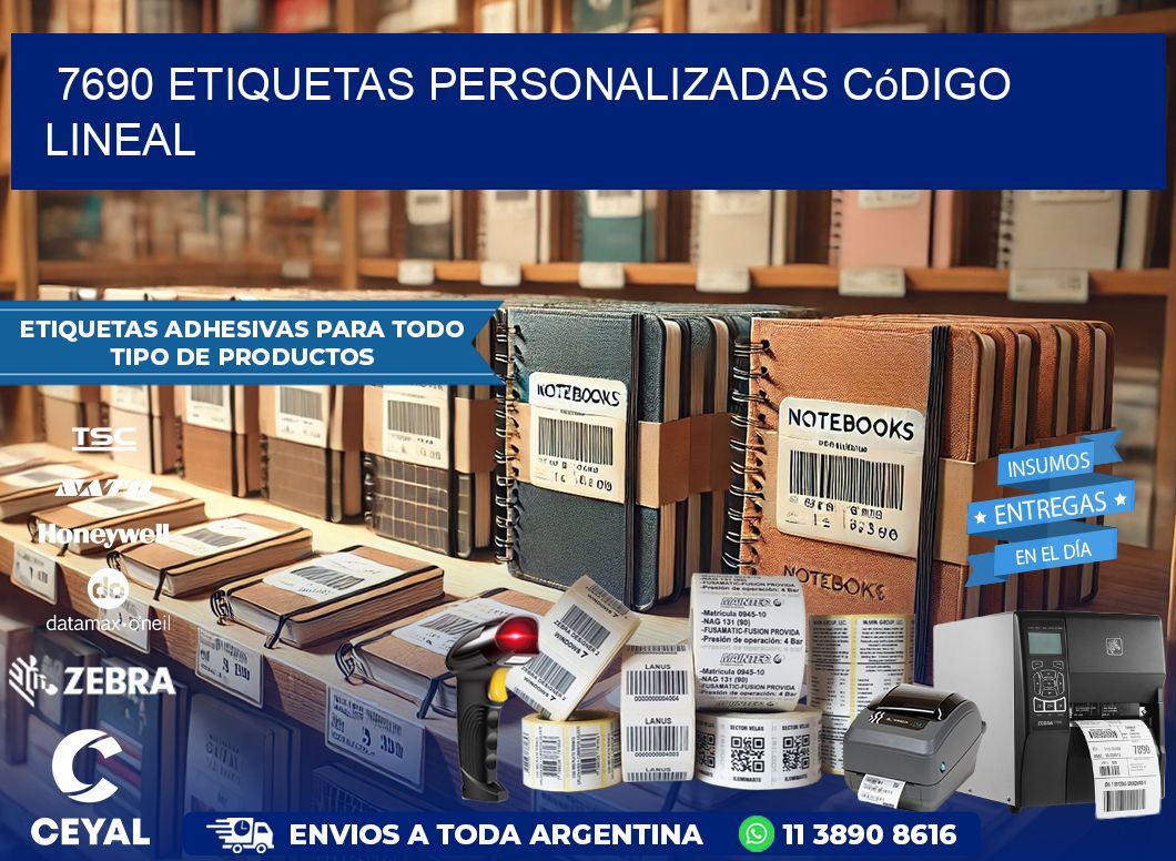 7690 Etiquetas personalizadas código lineal