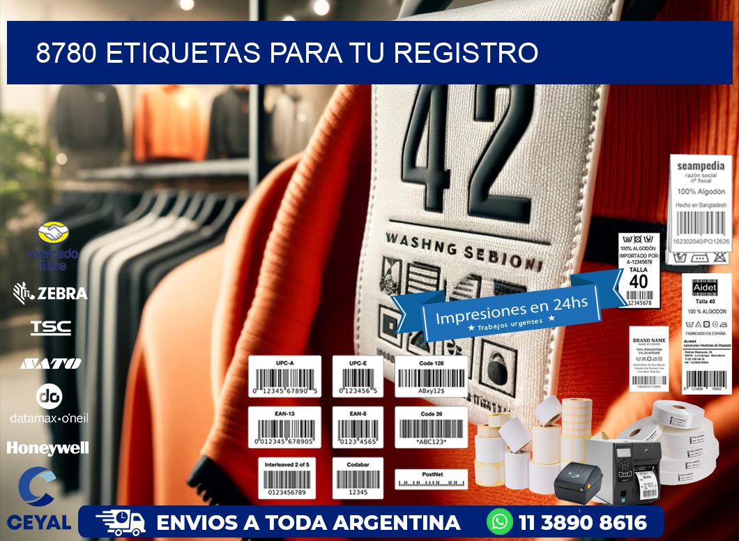 8780 etiquetas para tu registro