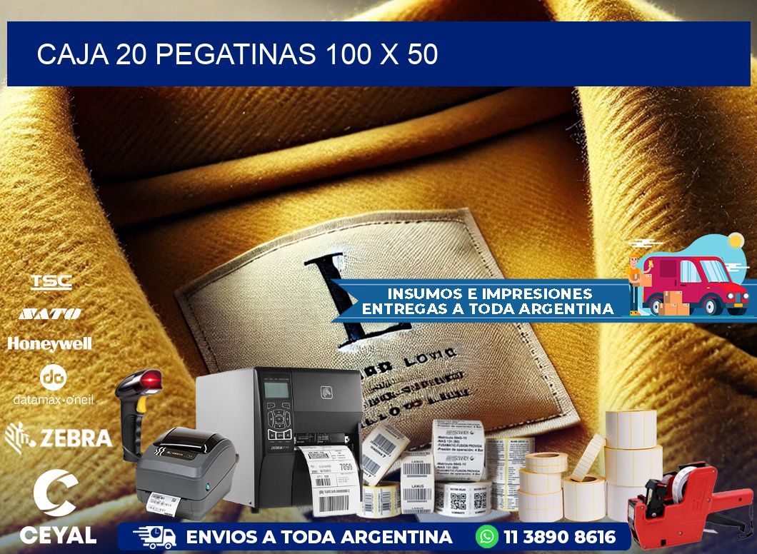 CAJA 20 PEGATINAS 100 x 50