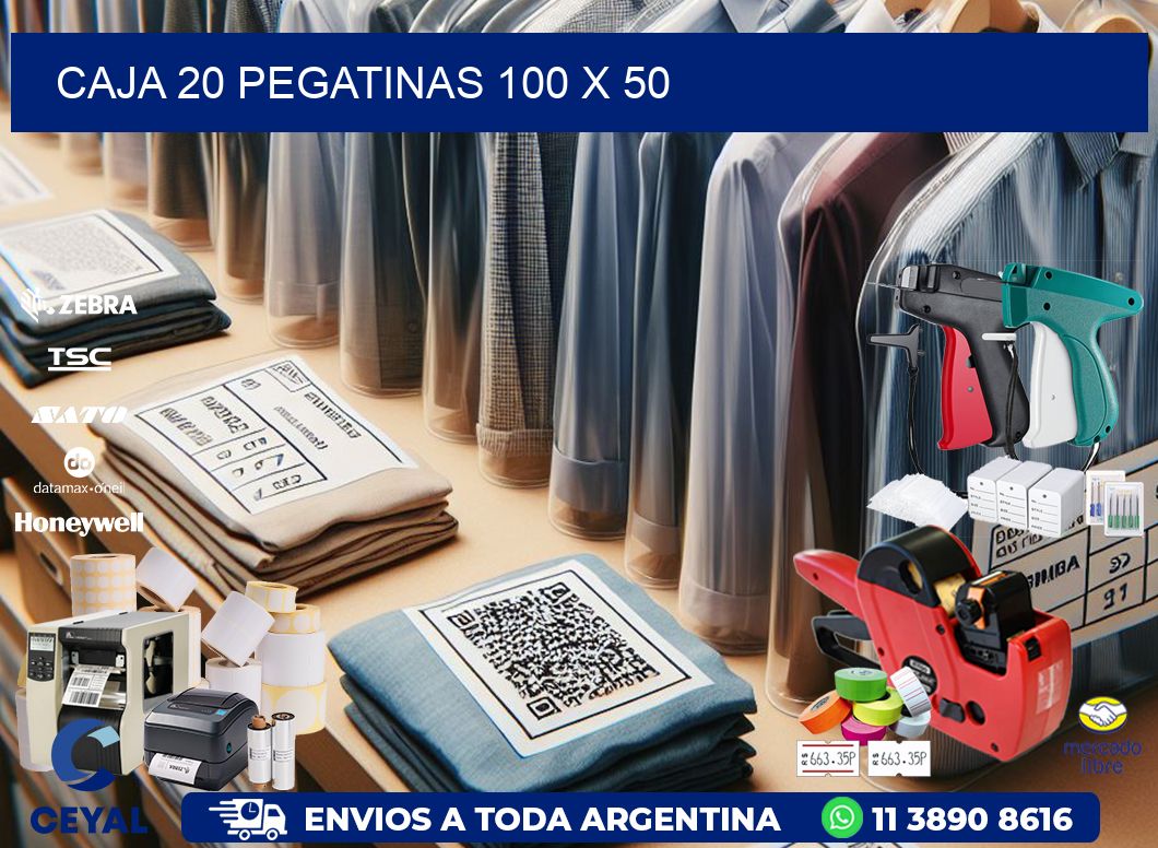 CAJA 20 PEGATINAS 100 x 50