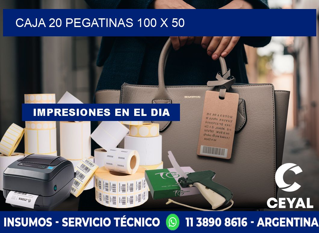 CAJA 20 PEGATINAS 100 x 50