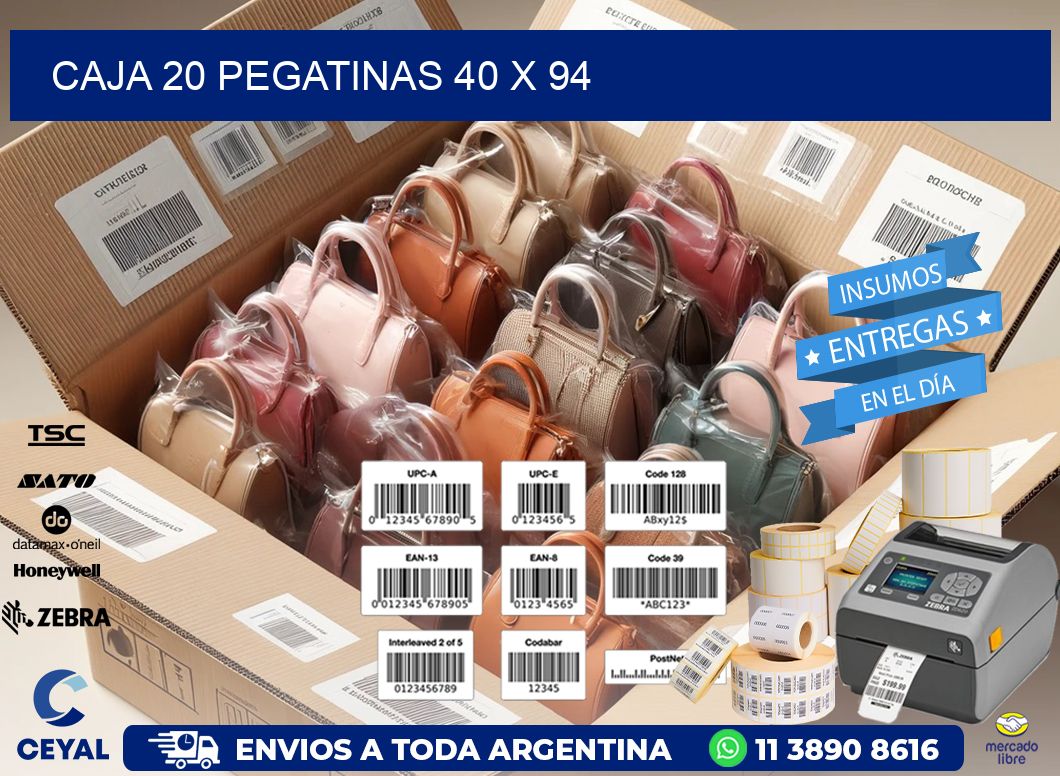CAJA 20 PEGATINAS 40 x 94