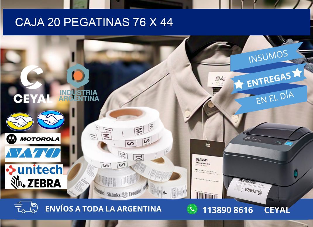CAJA 20 PEGATINAS 76 x 44