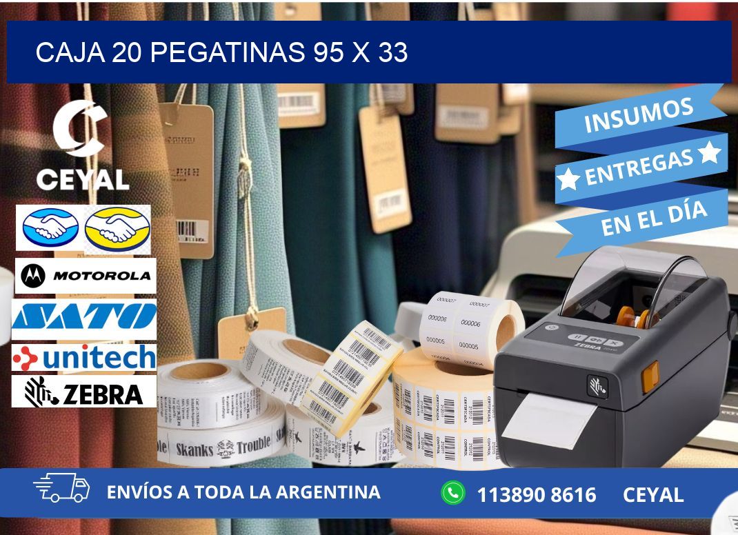 CAJA 20 PEGATINAS 95 x 33