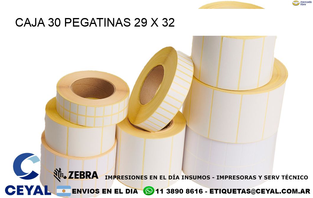 CAJA 30 PEGATINAS 29 x 32