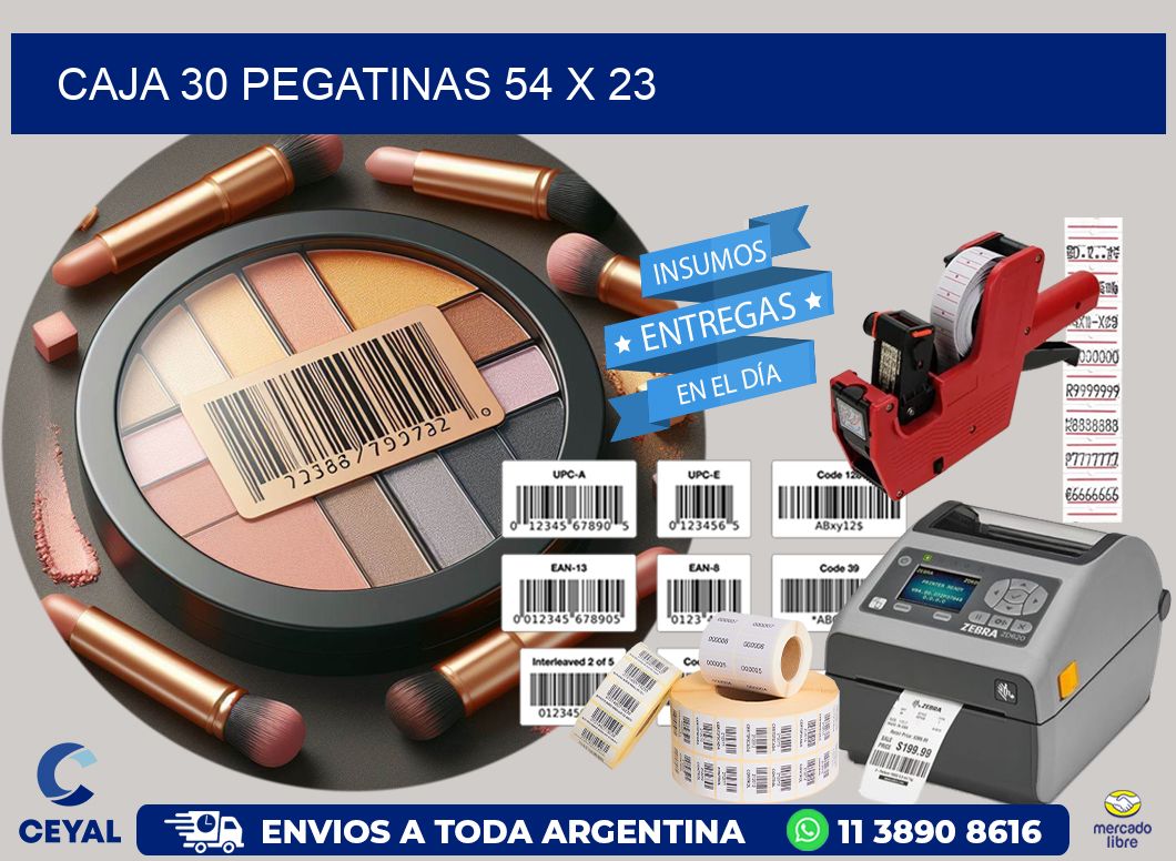 CAJA 30 PEGATINAS 54 x 23