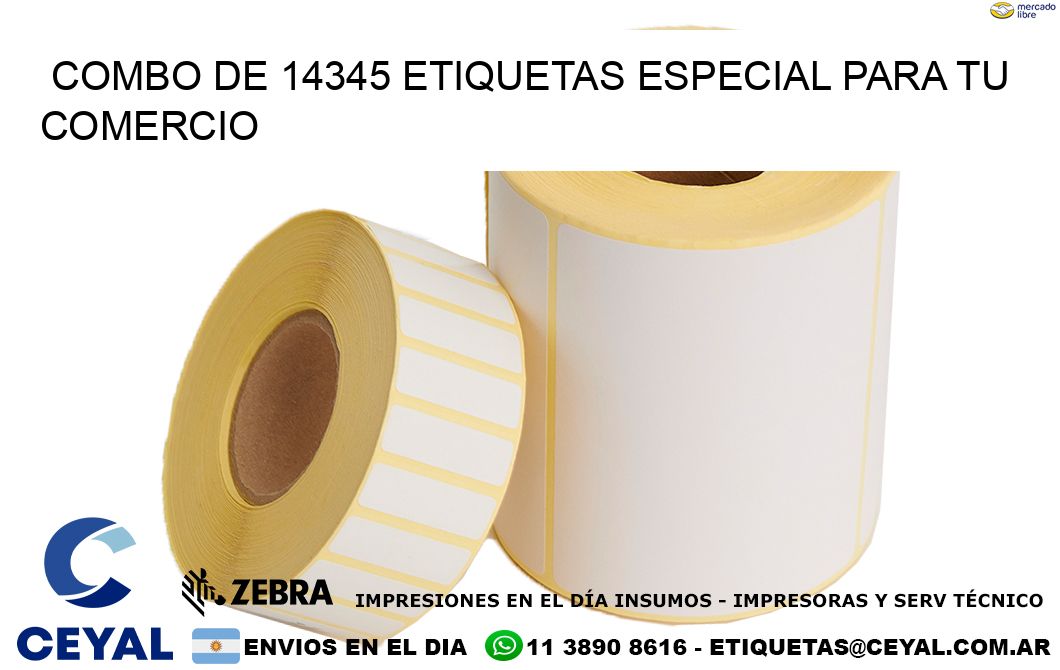Combo de 14345 etiquetas especial para tu comercio