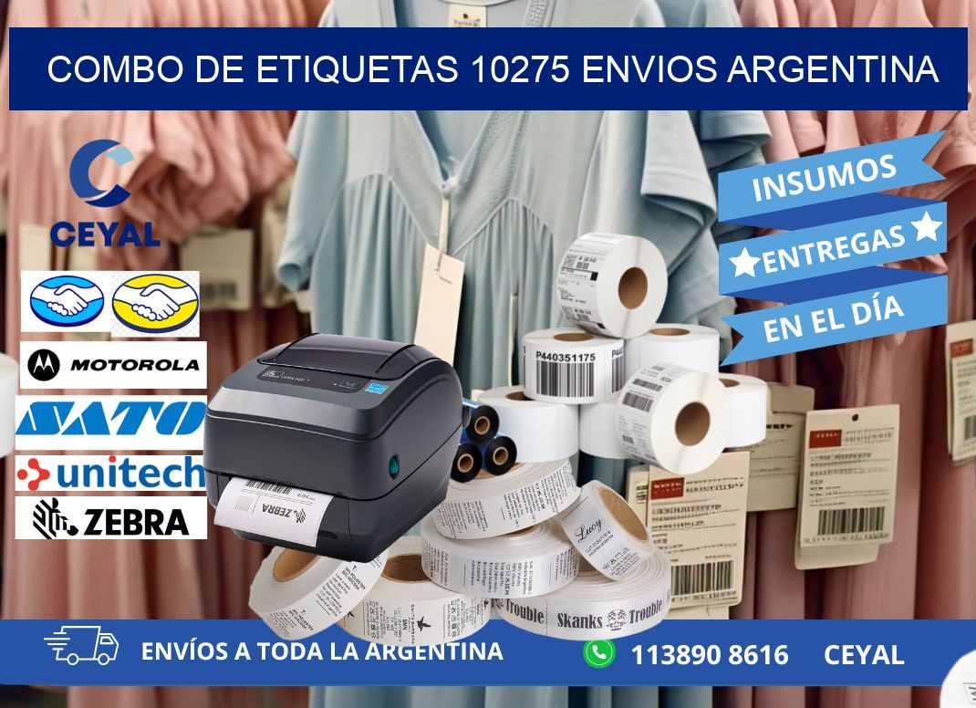 Combo de etiquetas 10275 ENVIOS ARGENTINA