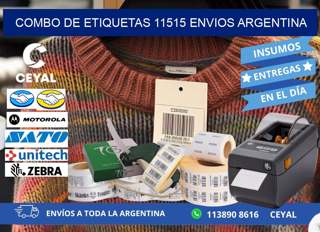 Combo de etiquetas 11515 ENVIOS ARGENTINA