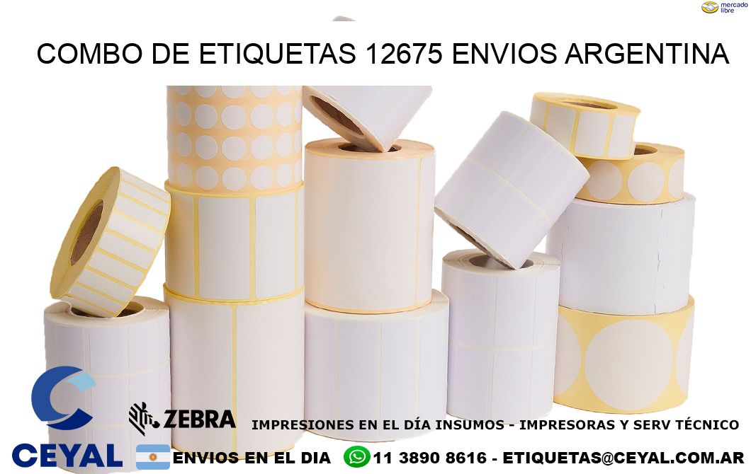 Combo de etiquetas 12675 ENVIOS ARGENTINA