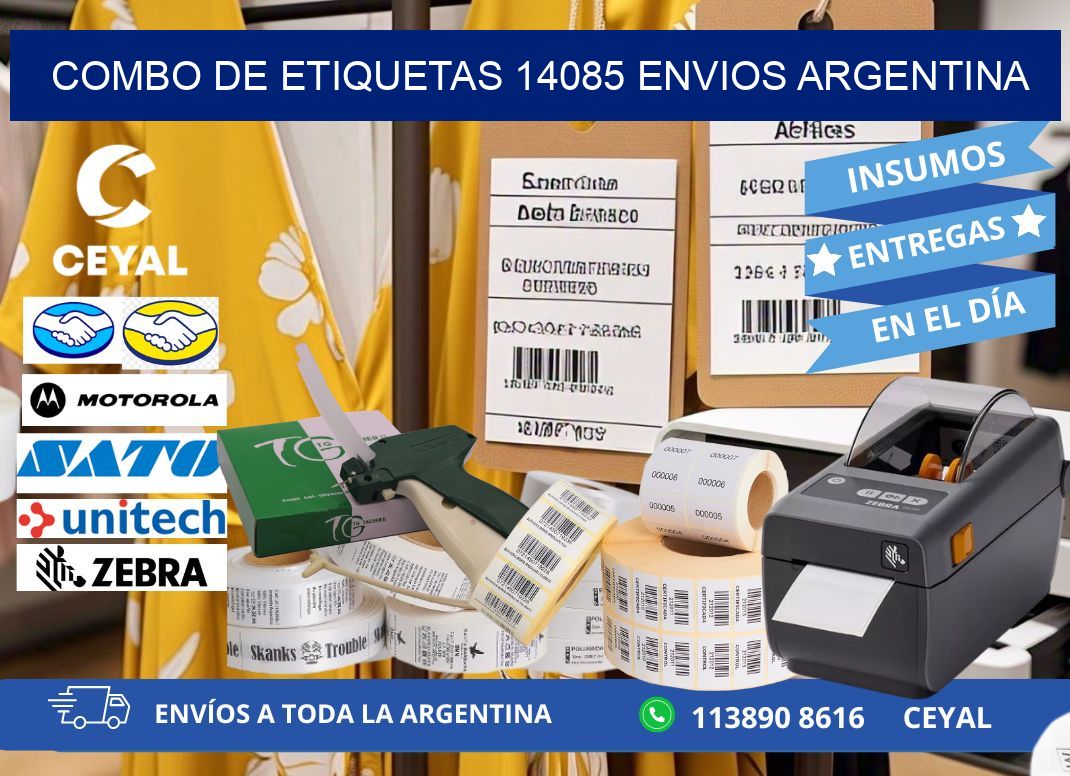 Combo de etiquetas 14085 ENVIOS ARGENTINA