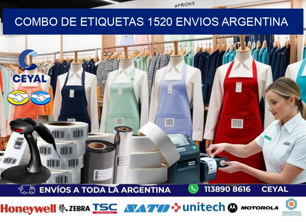 Combo de etiquetas 1520 ENVIOS ARGENTINA