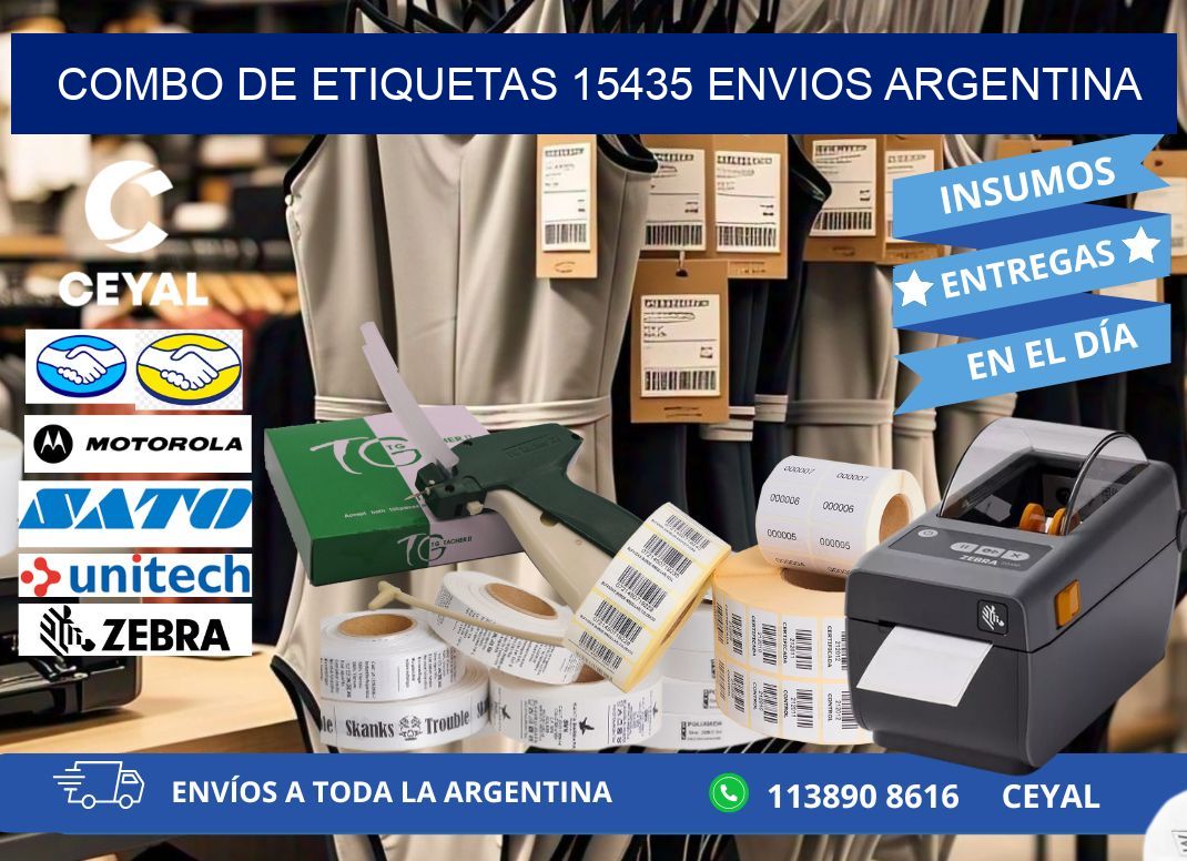 Combo de etiquetas 15435 ENVIOS ARGENTINA