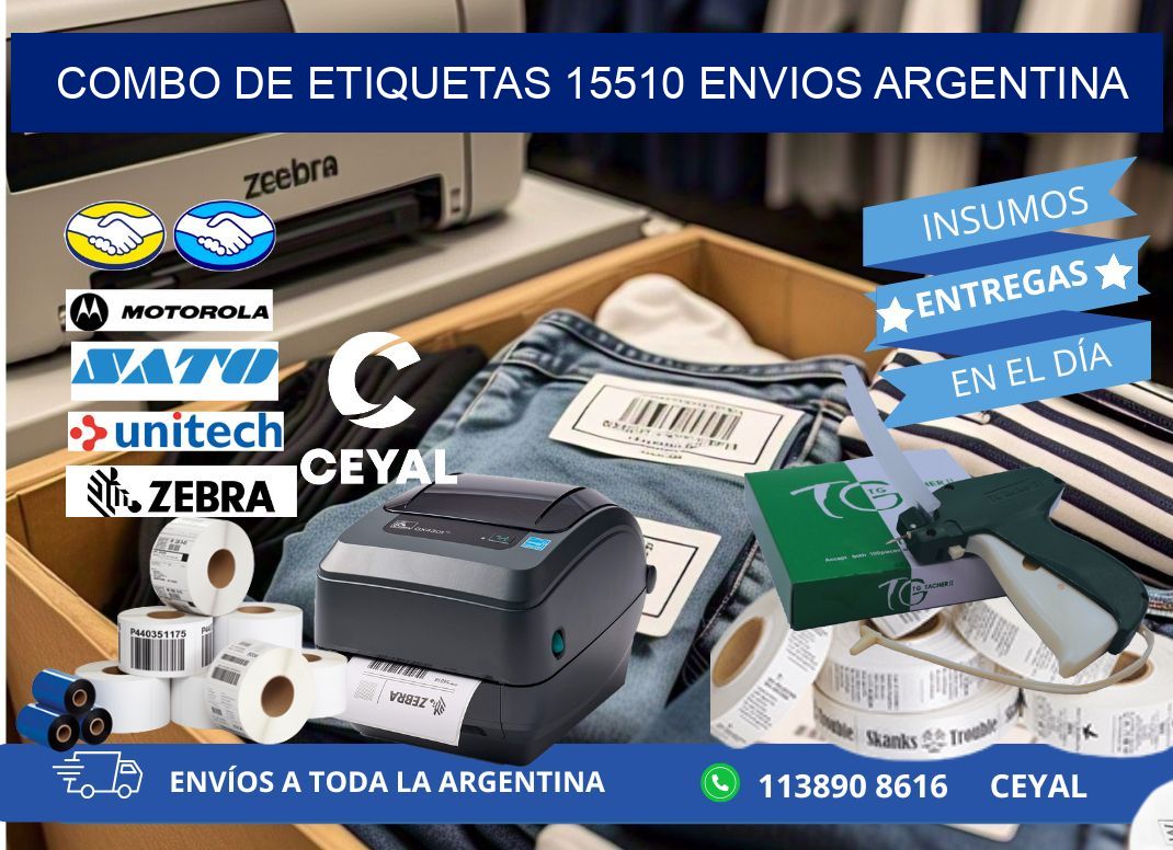 Combo de etiquetas 15510 ENVIOS ARGENTINA