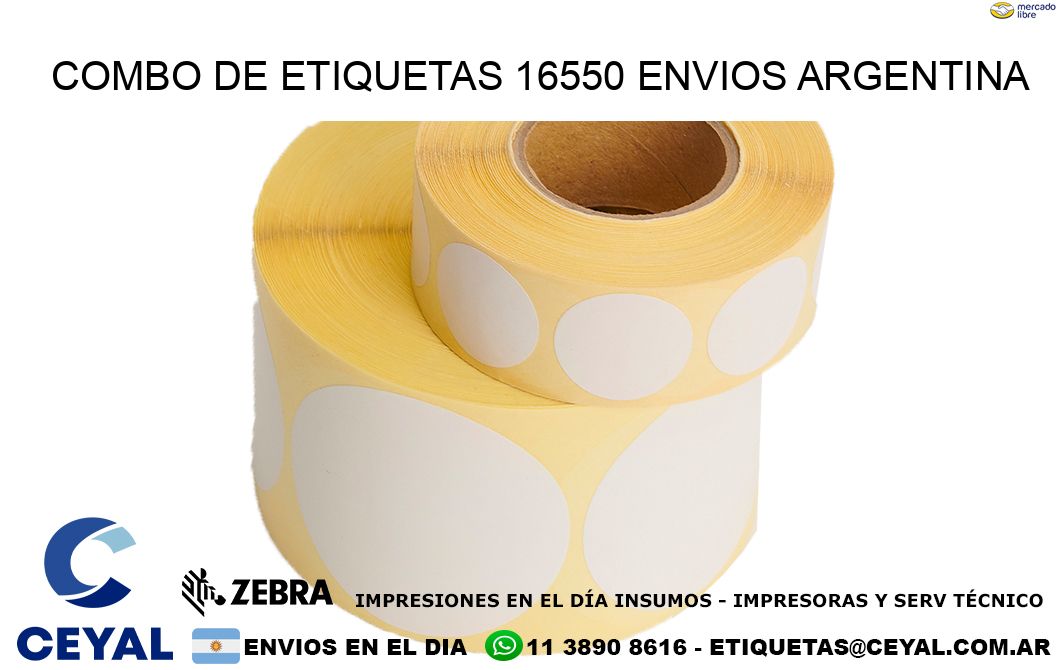 Combo de etiquetas 16550 ENVIOS ARGENTINA