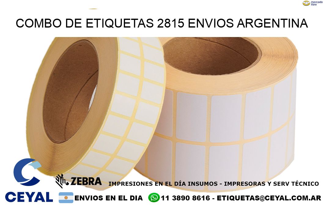 Combo de etiquetas 2815 ENVIOS ARGENTINA