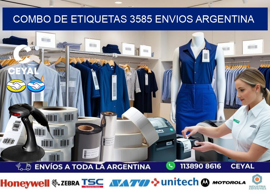 Combo de etiquetas 3585 ENVIOS ARGENTINA