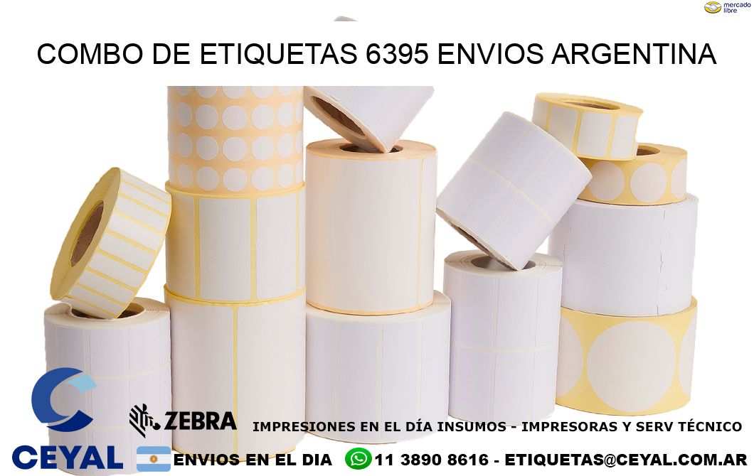 Combo de etiquetas 6395 ENVIOS ARGENTINA