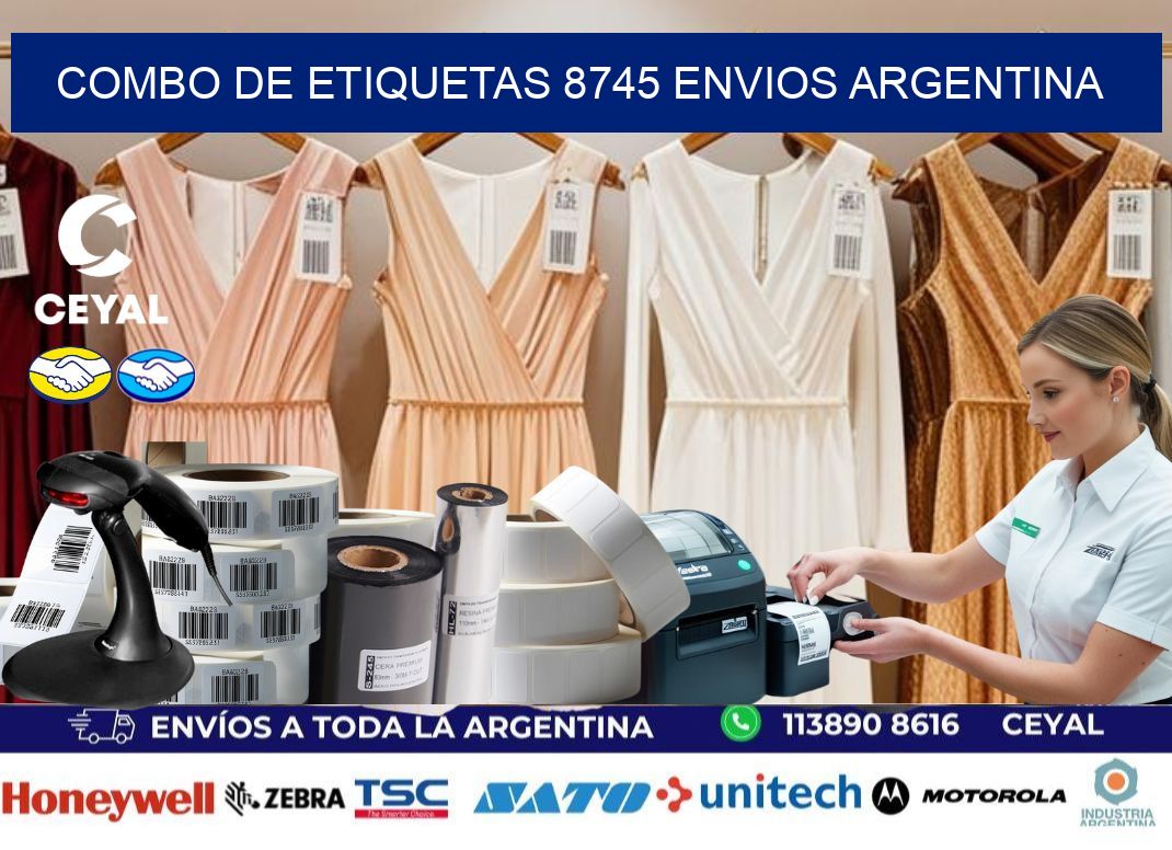 Combo de etiquetas 8745 ENVIOS ARGENTINA