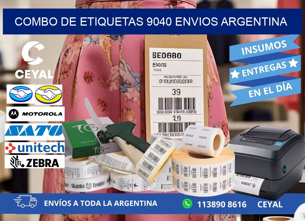 Combo de etiquetas 9040 ENVIOS ARGENTINA