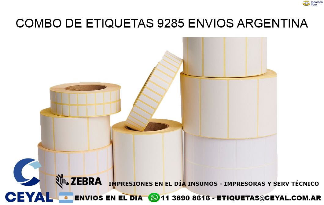 Combo de etiquetas 9285 ENVIOS ARGENTINA